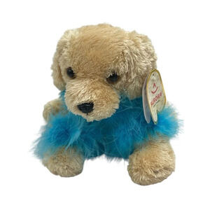 Aurora Golden Retriever Dog Snuggle Pup 8" Plush Stuffed Animal Toy #09445 RARE
